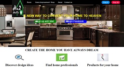 javascript css website project on online home decor