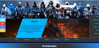 javascript css project on gaming website